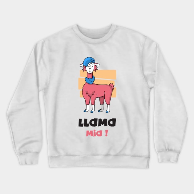 Llama mia Crewneck Sweatshirt by Singing Donkey